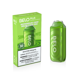 AVAILABLE BELO PLUS WATERMELON CHEW DISPOSABLE VAPE (5000 PUFFS)AT MISTER VAPOR ONTARIO CANADA