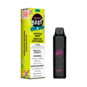 THE NEW FLAVOUR BEAST FIXX MYSTIQ MINT ICED DISPOSABLE AT MISTER VAPOR CANADA