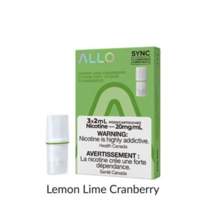 ALLO SYNC LEMON LIME CRANBERRY POD (3PK) (STLTH COMPATIBLE) MISTER VAPOR TORONTO BURLINGTON