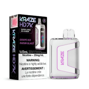 TOP 10 BEST LOCAL VAPE SHOP REALEASING KRAZE HD GRAPE ICE (7000 PUFFS) DISPOSABLE (COMING SOON) AT MISTER VAPOR BRITISH COLUMBIA CANADA