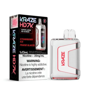 TOP 10 VAPE SHOP NEAR ME KRAZE HD STRAWBERRY ICE (7000 PUFFS) DISPOSABLE (COMING SOON) AT MISTER VAPOR BRITISH COLUMBIA CANADA
