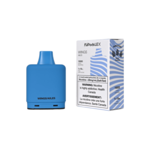 WIINGS AIILES BY ZPODS LEX The zPods LEX 10K's Wiings flavor offers a taste experience reminiscent of your preferred energy drink. It is perfect for vapers seeking the lively and robust flavor paired with the thrill of vaping.
