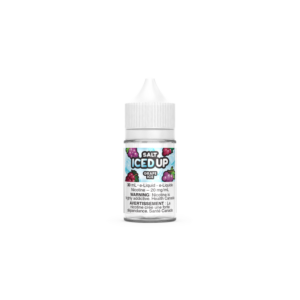 GRAPE ICE SALT BY ICED UP Icy grape blend 50% VG 50% PG Iced Up Salt is NOT intended for use in Sub-Ohm Tank systems.Iced Up Salt E-Liquid is intended for small pod systems.